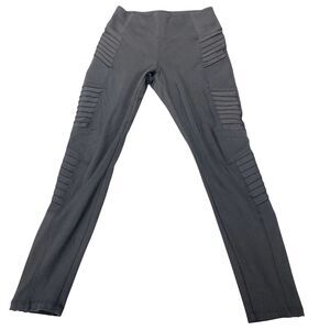 Athleta Delancey Moto Tight Leggings SP Ankle Zip Activewear Black